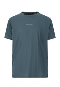 Tränings t-shirt i mörkblått, tillverkad av andningsbart material. Har rundad halsringning och korta ärmar. Diskret "ENDURANCE" logotyp på framsidan.