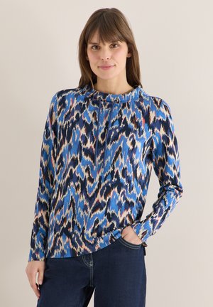 GEMUSTERTES - T-shirt à manches longues - blau