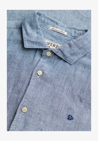 Non sélectionné, indigo needle stripe