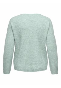 ONLY Carmakoma CARCAMILLA V-NECK PULLOVER NOOS - Strickpullover - ether