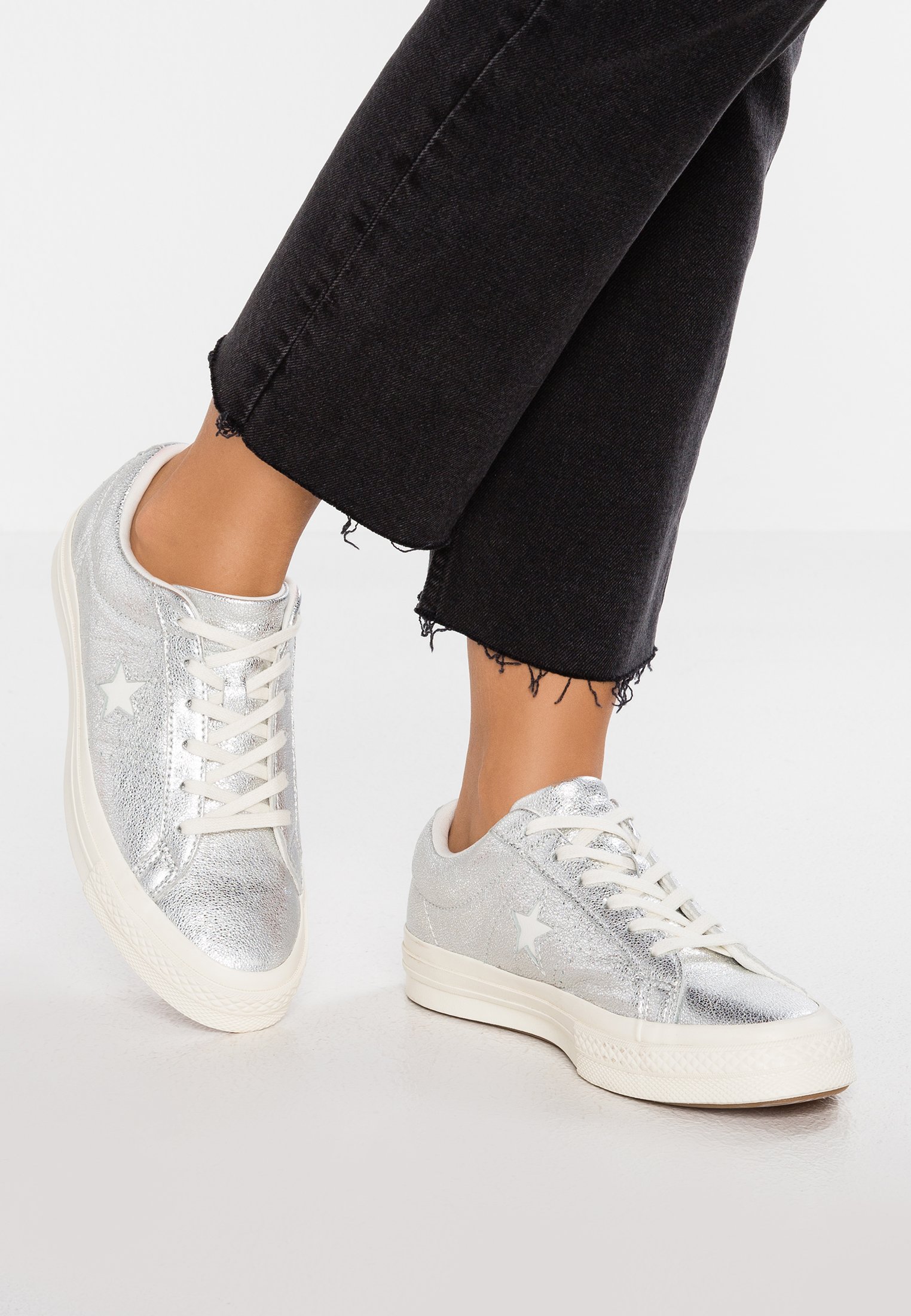 Converse ONE STAR HEAVY METALLIC - Sneakers basse - silver/argento - Zalando .it