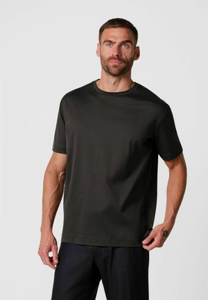 PROFUOMO, PROFUOMO T-SHIRT SHORT SLEEVE - Basic T-shirt - dark brown
