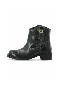 Cowboy/biker ankle boot - black