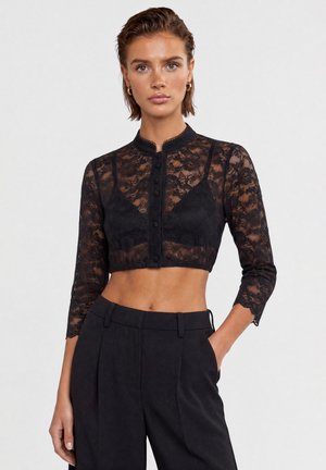 Apart, DIRNDLSPITZENBLUSE - Hemdbluse - schwarz