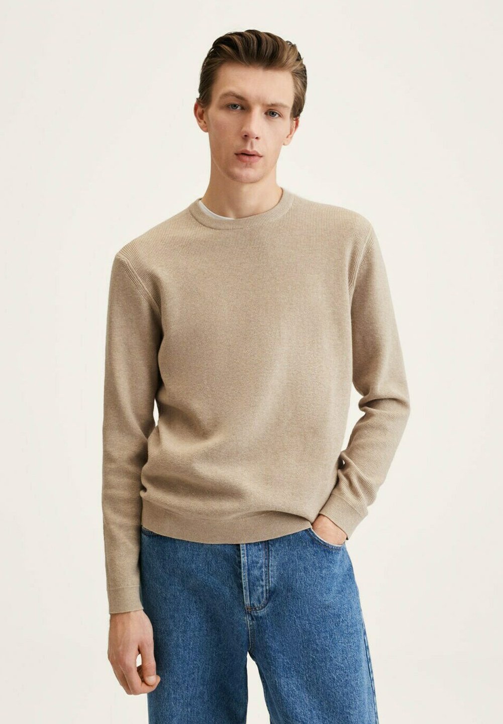 Mango ANTIGUA - Jumper - open beige 