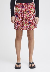 ICHI - A-line skirt - love potion flower aop Thumbnail Image 1