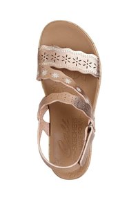 Skechers BEVERLEE CHERISHED AURA - Sandalias de cuña - bronce