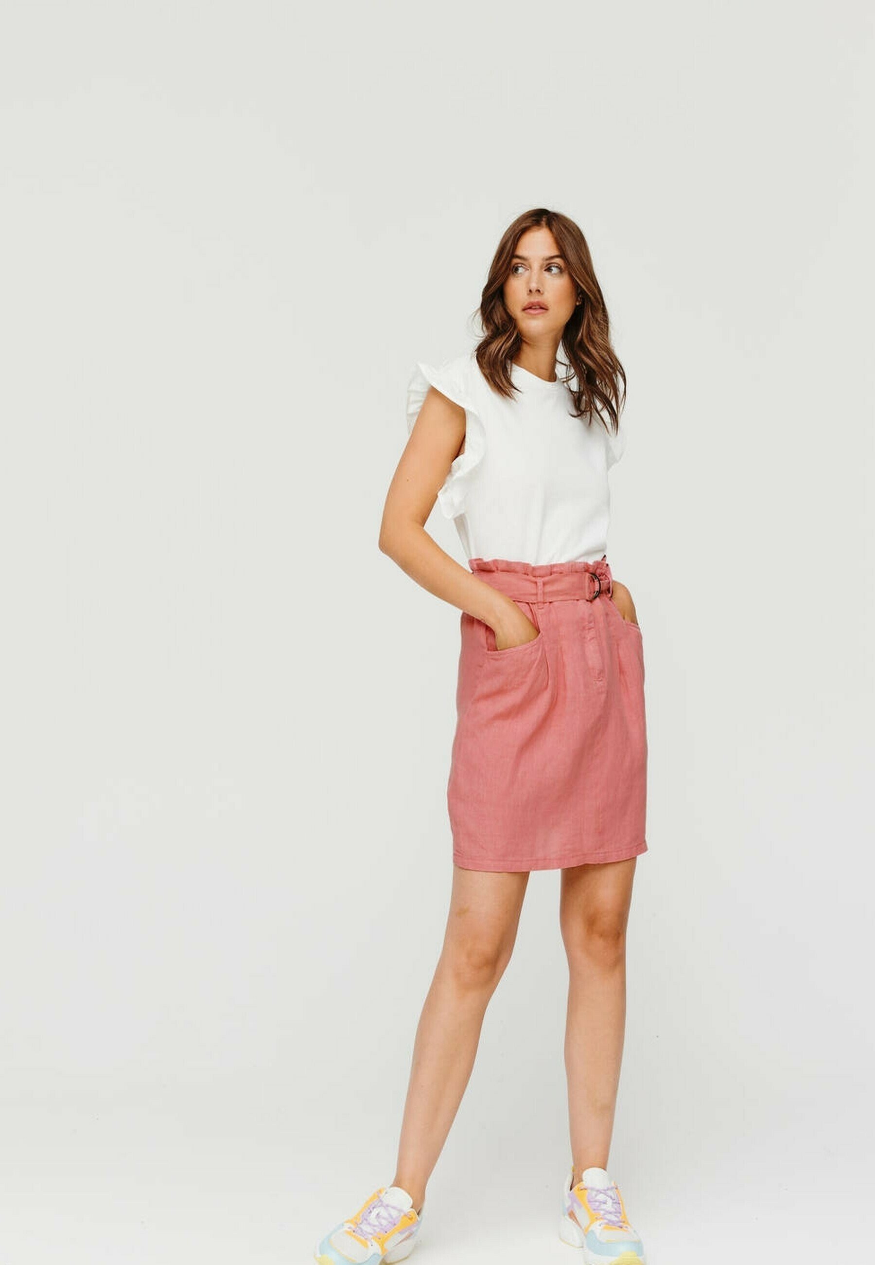 jupe rose clair