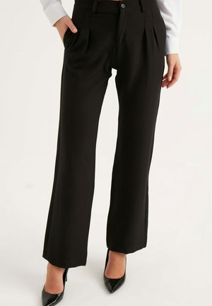 Stoffhose - black