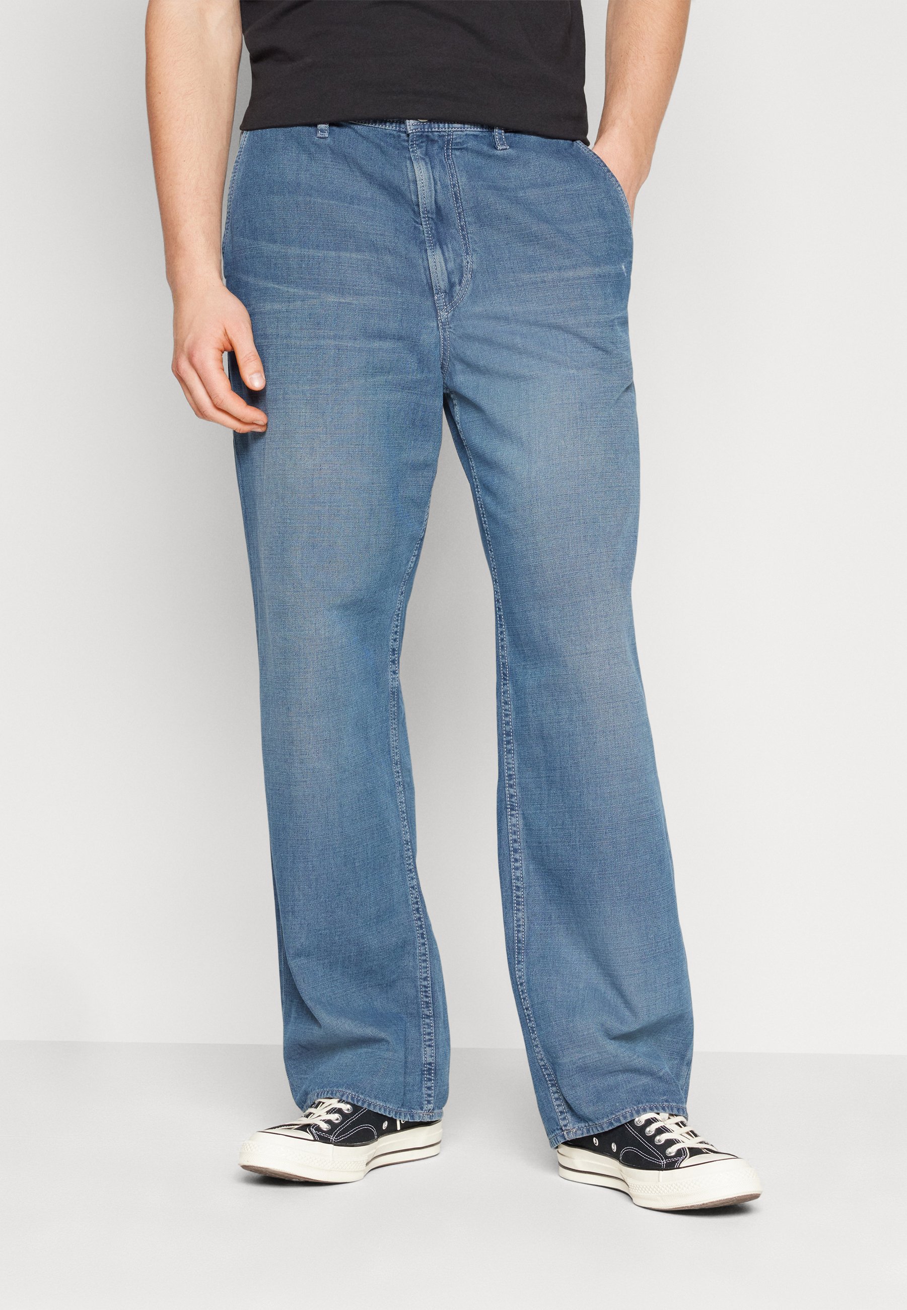 G-Star Herren Mosa Straight Jeans – Braun, Stretch Denim, 34W/34L