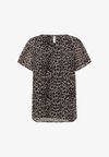 CRYUNA SHORT SLEEVE BLOUSE - Camicetta - natrual animal spots