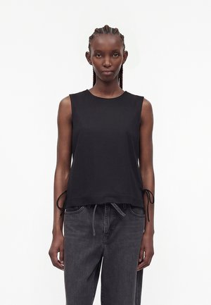 JDY, JDYLESLIE S/L BOW TOP JRS NOOS - Blouse - black