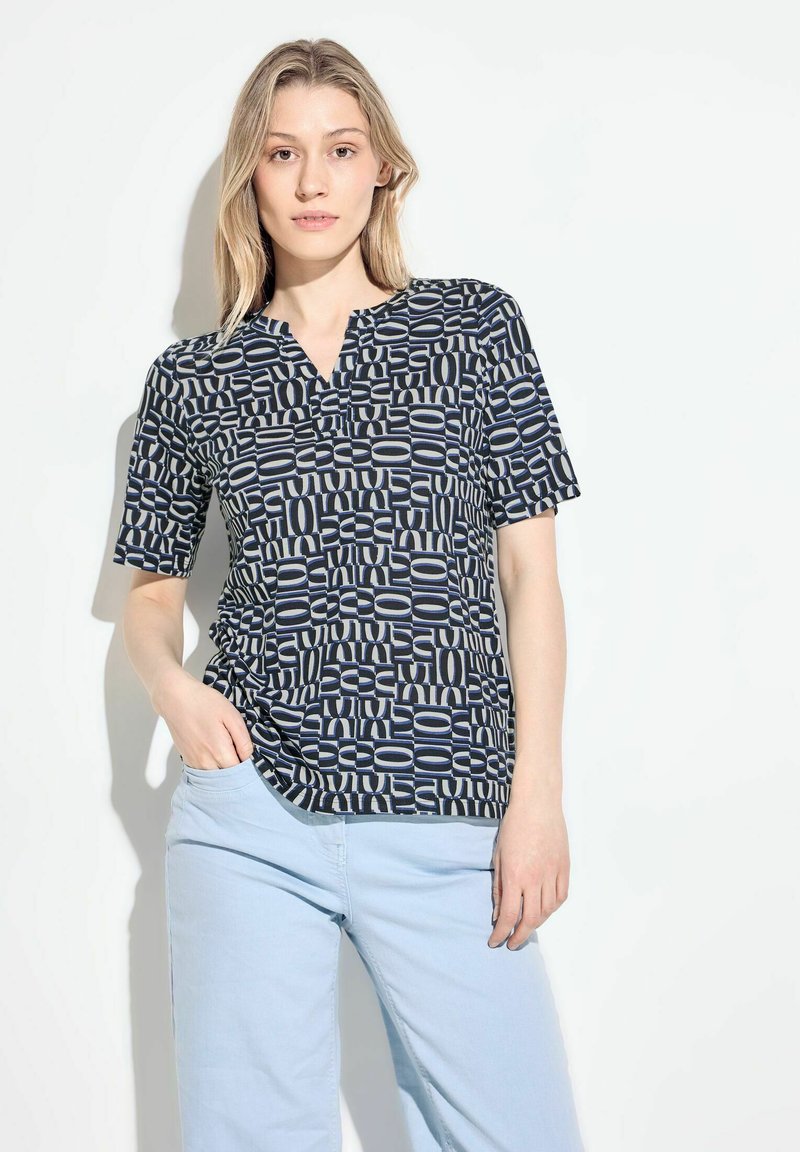 Cecil T-Shirt Donna Stampata – Morbida In Viscosa Elasticizzata