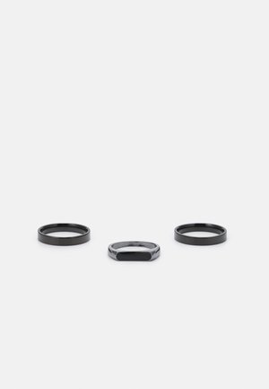 Jack & Jones JACJONA 3 PACK UNISEX - Bague - black