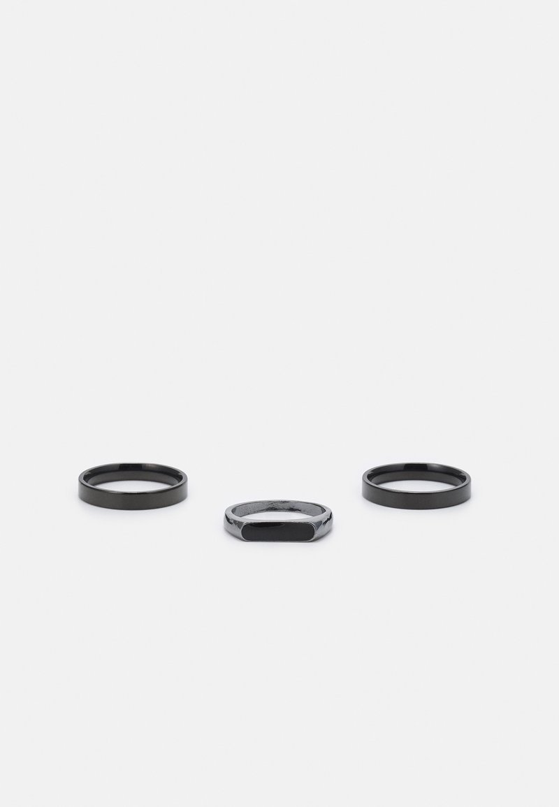 Jack & Jones JACJONA 3 PACK UNISEX - Bague - black
