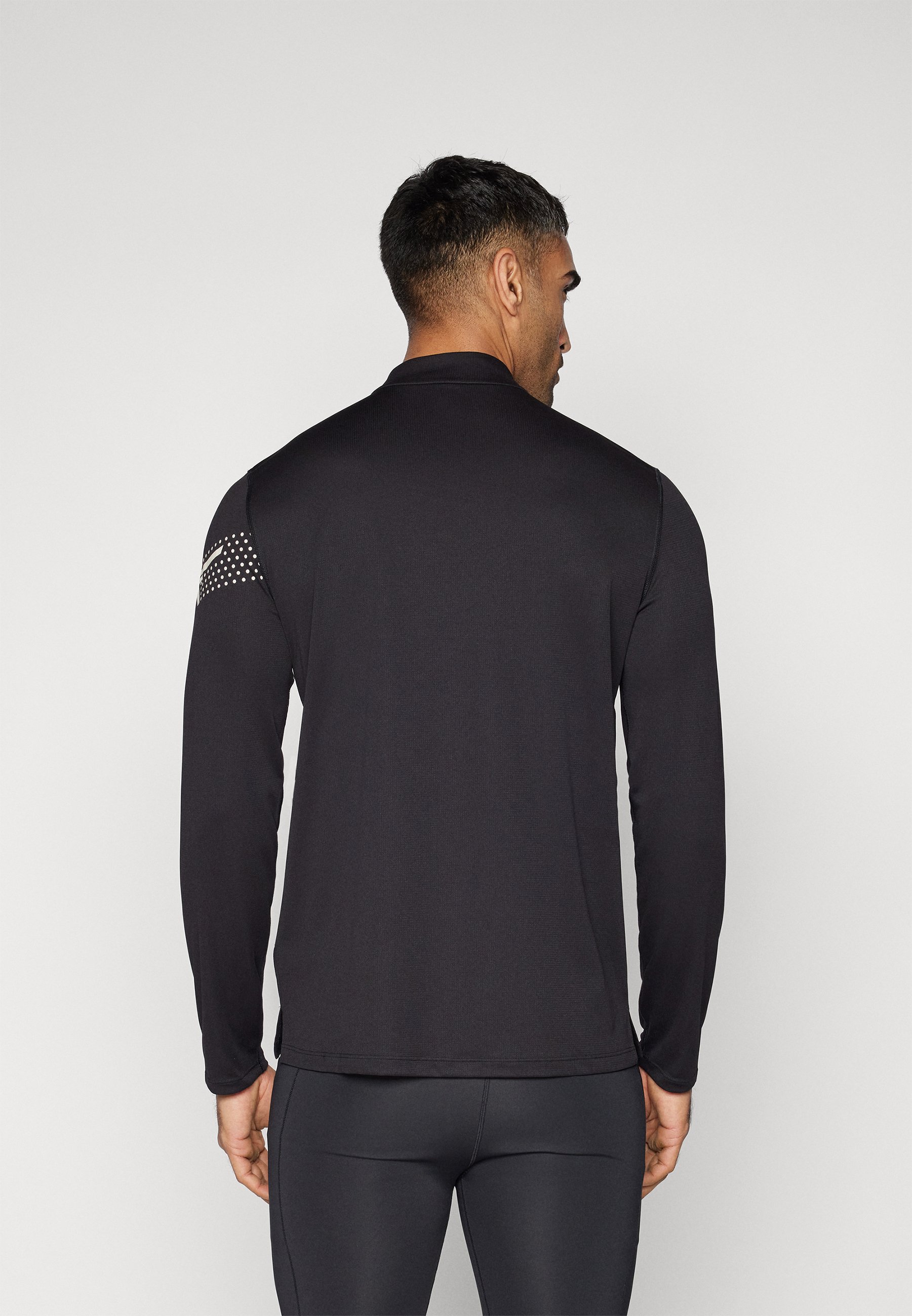 ASICS ICON 1/2 ZIP TOP - Longsleeve - performance black/zwart