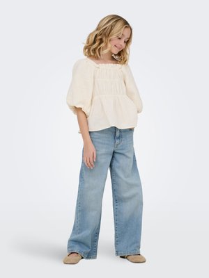 ONLY GIRLS JEANS MIT WEITEM BEIN KOGBROOME HOHE TAILLE  - Flared Jeans - light blue denim