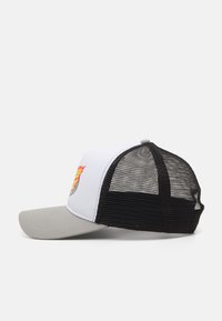 Santa Cruz OVAL CHECK FLAME UNISEX - Gorra - white/stone grey