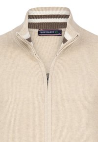 Felix Hardy HIGH COLLAR - Chaqueta de punto - beige