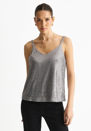 Top - silver-coloured