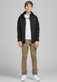 Jack & Jones Junior - JJEMULTI QUILTED JACKET - Allvädersjacka - black Miniatyrbild 1