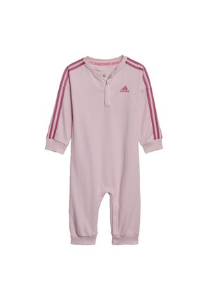 adidas Sportswear, ESSENTIALS STRIPES - Tuta jumpsuit - clear pink/preloved fuchsia