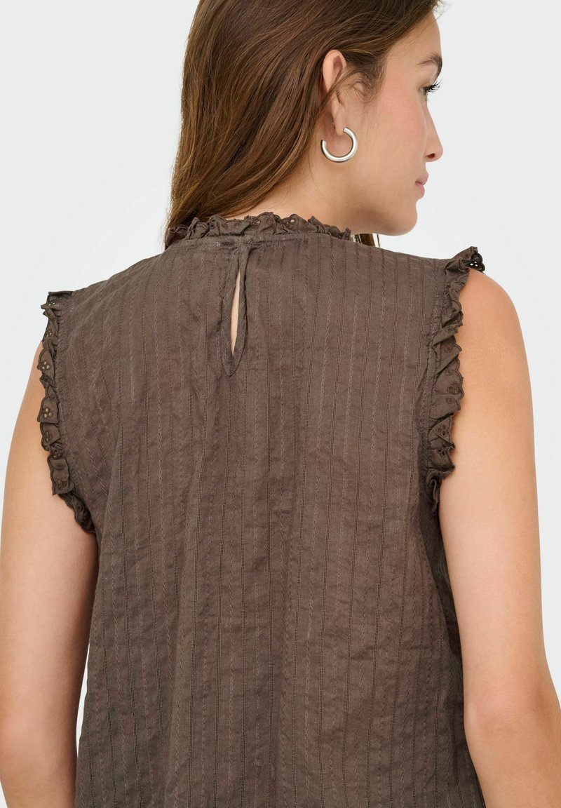 Haut Péplum Marron PRETTYLITTLETHING Taille 12 – Neuf Avec étiquettes