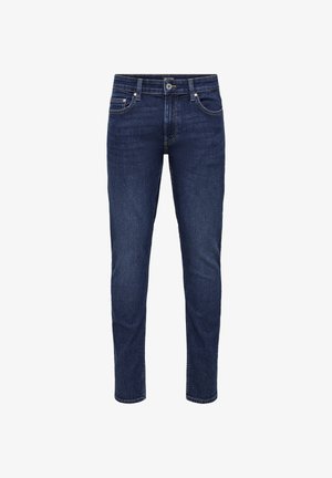 Only & Sons, ONSLOOM BOX - Straight leg jeans - dark blue denim