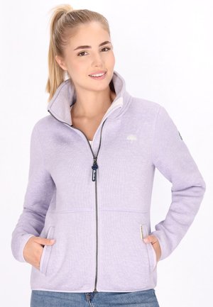 Fleece jacket - grauviolett melange