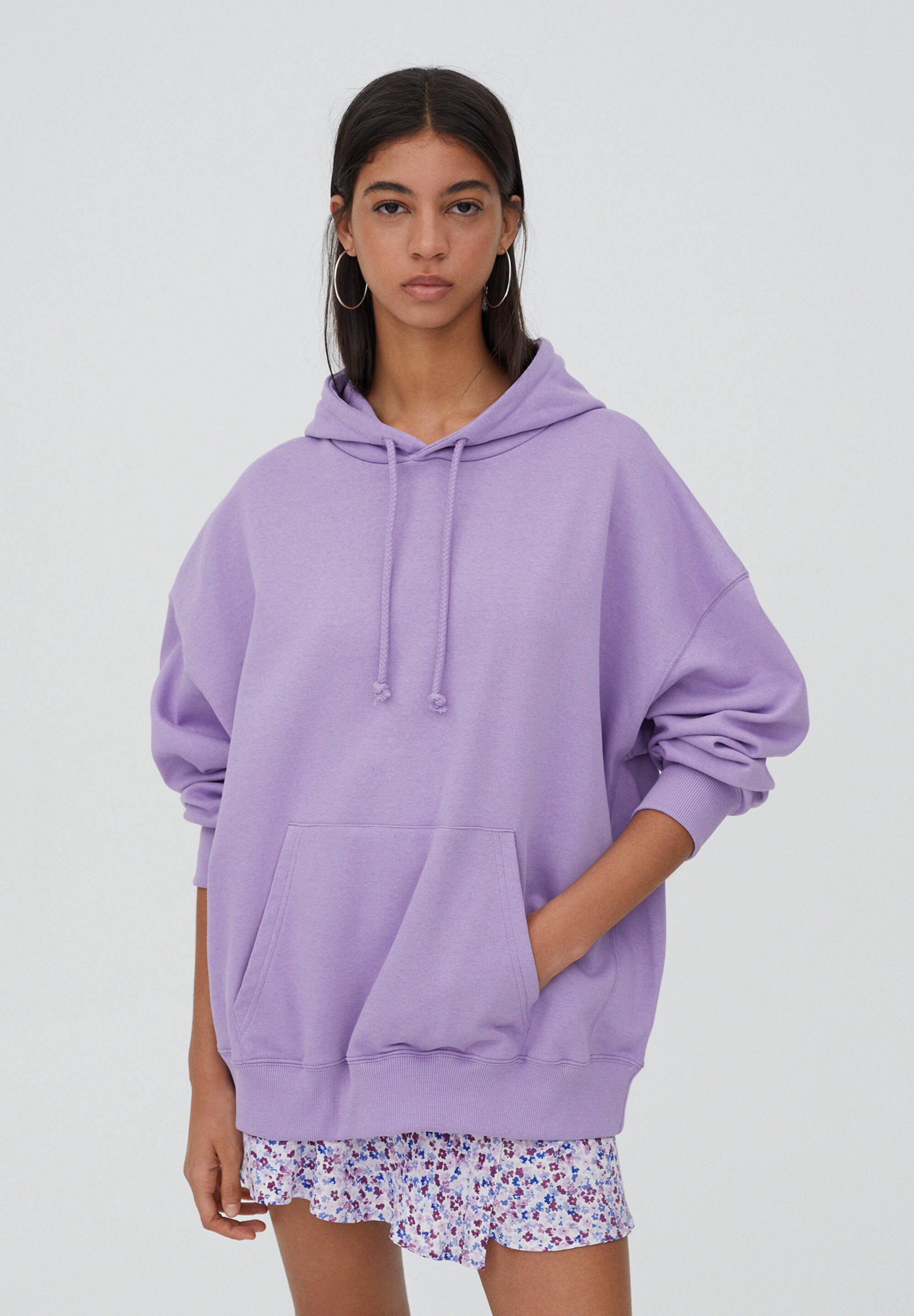 PULL\u0026BEAR Felpa con cappuccio - purple/viola - Zalando.it