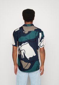 Only & Sons ONSDAB ABSTRACT SLUB - Vapaa-ajan kauluspaita - dark navy