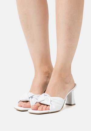 Tamaris Heeled mules - white