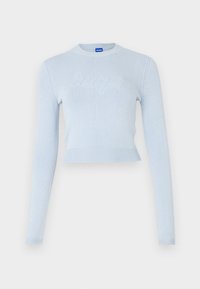 Strikkegenser - pastel blue