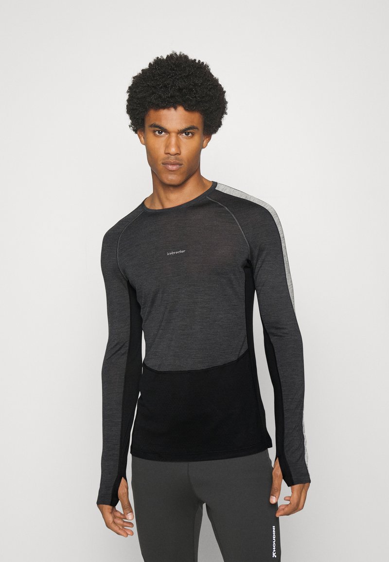 LURBEL Merino Lite Long Sleeves W, T-shirt En Laine, T-shirt Thermique, T- Shirt à Manches Longues, T-shirt Léger, Noir , S