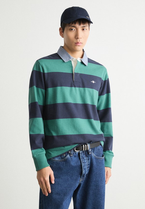 CHAMBRAY STRIPE HEAVY RUGGER - Long sleeved top