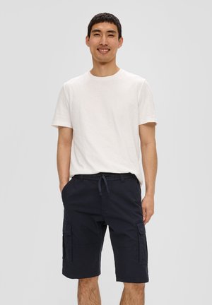 s.Oliver BERMUDA MIT CARGOTASCHE - Short - navy