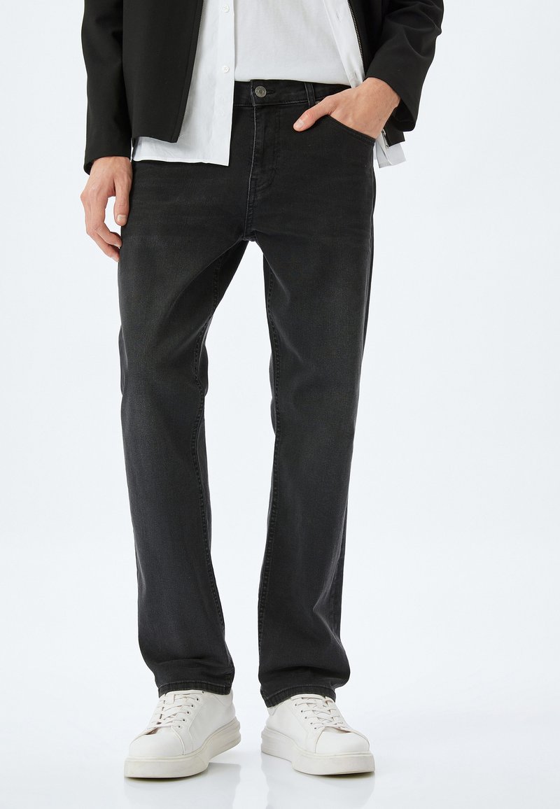 Koton MARK STRAIGHT - Vaqueros rectos - black