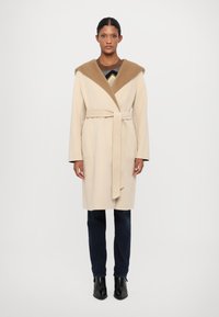 MICHAEL Michael Kors HOODED WRAP COAT - Klassisk frakke - bone