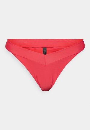Boux Avenue, WIDE STRAP HIGH IBIZA WIRE TANGA BRAZILLIAN - Κάτω μέρος μπικίνι - light red