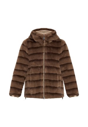 Betty Barclay, BETTY BARCLAY MIT KAPUZE PLÜSCHJACKE - Veste d'hiver - taupe braun