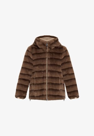 Betty Barclay, BETTY BARCLAY MIT KAPUZE PLÜSCHJACKE - Veste d'hiver - taupe braun