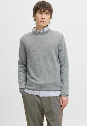 JPRMARK CREW NECK - Striktrøje - medium grey melange