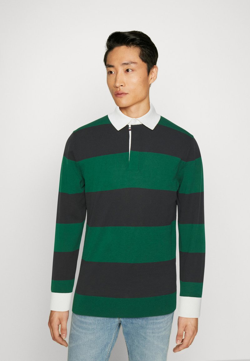 Tommy Hilfiger RUGBY Jumper black/prep green/ivory/black Zalando.co.uk