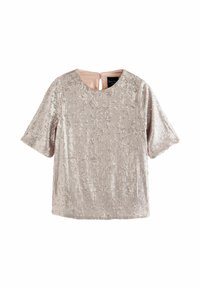 SEQUIN-REGULAR FIT - Pusero - gold champagne