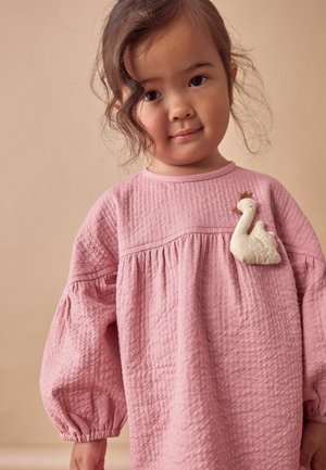Next TEXTURED-REGULAR FIT - Vapaa-ajan mekko - pink swan character