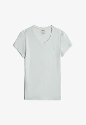 G-STAR, OVERDYED EYBEN SLIM V-NECK TOP 2.0 - T-shirt basic - plein air gd