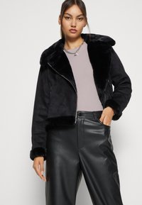 Vero Moda VMKAY - Chaqueta De Cuero Sintético - Black/negro