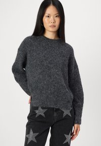 ONLY ONLMOON LIFE SLIT - Vesta - dark grey