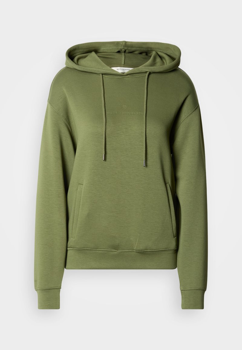 msch-copenhagen-icon-logo-hood-hoodie-olivine-dark-green-zalando