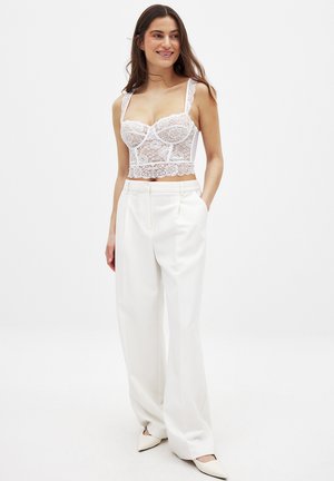 WIDE STRAP - Blusa - offwhite